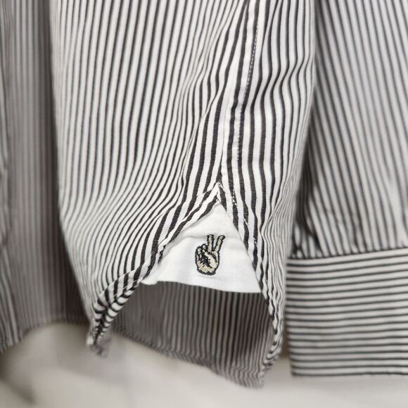 John Varvatos Mens Regular Fit Long Sleeve Striped Button Down 15 1/2-34/35 - Picture 6 of 9